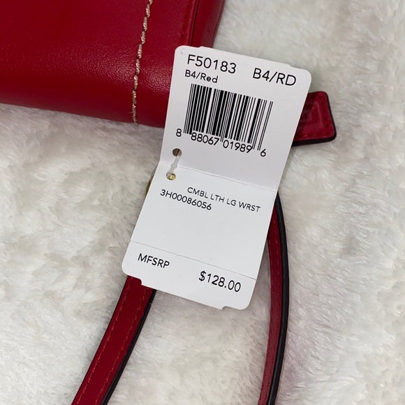 CAMPBELL LEATHER LARGE WRISTLET (COACH F50183) - Picture 6 of 7